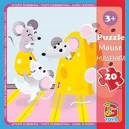Пазлы Домашние любимцы. Мышата LH05 G-Toys 20 элементов (4824687637443)