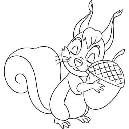 Роспись по холсту "Рыжая белочка" Art Craft 15114-AC 25х30 см