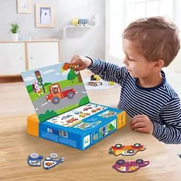 Магнітна гра "Дорожні пригоди" DoDo Toys 200244, 1 магнітна дощечка, 36 магнітів - мініатюра 6
