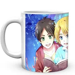 Кухоль GeekLand Атака Титанів Attack on Titan Ерен Армін Мікаса дитинство AT.02.68 330 мл білий