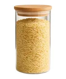 Банка для круп прозора скляна з кришкою 750 мл