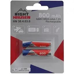 Элемент питания Right Hausen AAA HR03 800mAh HN-304030 (24) (288) Brille HN-304030 блистер 1х2 шт.