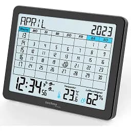 Часы-календарь настольные Technoline WT2600 Black (WT2600)