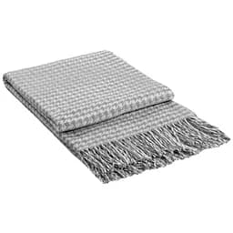 Плед вовняний Vladi Палермо 140x200 біло-сірий