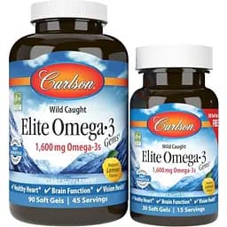 Жирні кислоти Carlson Labs Elite Omega-3 Gems 90+30 капсул