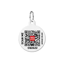 Адресник для собак і котів персоналізований Waudog Smart ID з QR паспортом, Корони, S, діаметр 25 мм - мініатюра 3