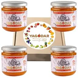 Джеми без цукру Yagodar Мандарин Апельсин Мускатний горіх 4 шт 840 г