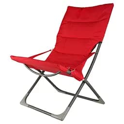 Кресло складное Market Union с подлокотниками красное 65 х 83 х 93 см