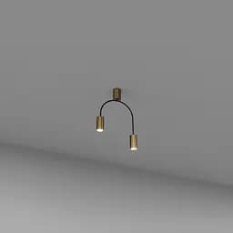 Стельовий світильник SV0055-2 BK+GD