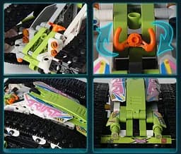 Конструктор машина на радіокеруванні MOULD KING всюдихід  Shape-shifter двосторонній позашляховик 836 деталей - мініатюра 5