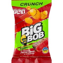 Арахіс смажений Big Bob солоний в хрусткій оболонці зі смаком Телятина з аджикою 90 г 