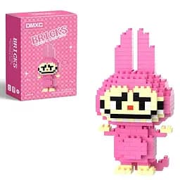 Дитячий конструктор Bricks Зайчик Лабубу малиновий на 150 деталей (2014)