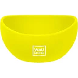 Миска для котів та малих порід собак Waudog Silicone, 250 мл, жовта