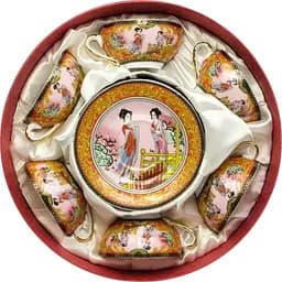 Сервіз круглий порцеляна "Дівчата" 6 чашок + 6 блюдець (6CCS112-1)