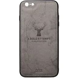 Чохол-накладка Toto Deer Shell With Leather Effect Case Apple iPhone 6/6s Gray