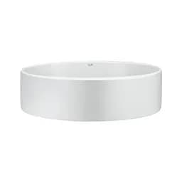Умивальник Qtap Kolibri накладний овальний 500x360x140 мм White + донний клапан PU02, Білий - мініатюра 3