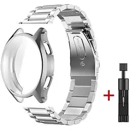 Комплект Tamister для годинника Xiaomi Watch 2 сріблястий (чохол + ремінець Rolex design 22 мм)