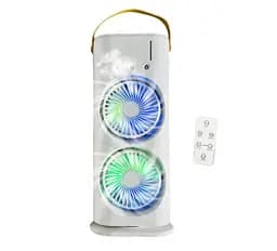 Портативный вентилятор Voltronic T1818, увлажнение, подсветка, Air Cooler Fan White - мініатюра 1