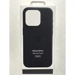 Оригинальный силиконовый чехол Apple Silicone Case MagSafe для iPhone 15 Pro (6.1") Midnight MT1A3ZM/A