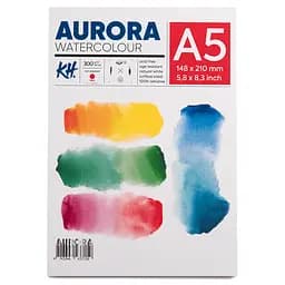 Альбом для акварелі Watercolour 300г/м2 12 л HP дрібне зерно Aurora - мініатюра 2