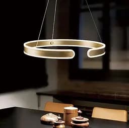 Підвісна латунна люстра Spiral Rings Ø 60 см | Арт. A247-600 AB | Line F