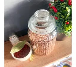 Банка ємність скляна з кришкою для зберігання сипучих продуктів 1150 мл, S&T Прозорий 87085 - мініатюра 3