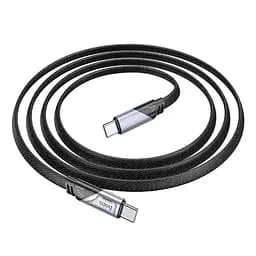 Дата кабель Hoco U119 Machine charging data Type-C to Type-C 60W (1.2m) Black - мініатюра 3