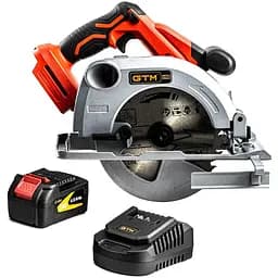 Акумуляторна дискова пила GTM CS18/165BL безщіткова + АКБ і ЗП (CS18/165BL_KIT)