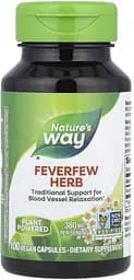 Экстракт пиретрума Nature's Way Feverfew Herb, 100 капсул для расслабления кровеносных сосудов