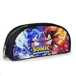 Пенал школьный с принтом Супер Соник 23х10х8 см детский для девочки, мальчика (3923)