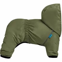 Комбінезон-дощовик для собак Barksi Textile розмір M оливковий