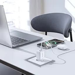 Мережевий зарядний пристрій Choetech USB-A/USB-C PD5012-EU-WH - мініатюра 8