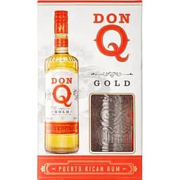 Набір: ром Don Q Gold 40% 0.7 л + келих
