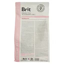 Сухий корм для будь-якого віку собак Brit VetDiets Grain Free Hypoallergenic при харчовій алергії з лососем, горохом і гречкою 2 кг - мініатюра 4