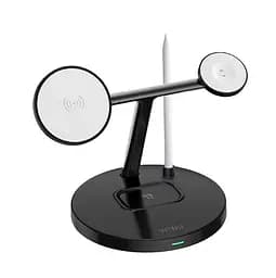 Бездротовий зарядний пристрій Wiwu Wi-W032 Magnetic Cableless Charger 4in1 Чорний