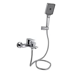 Смеситель для ванны Qtap Aries (c душевым гарнитуром) QTARI259CRM45559 Chrome