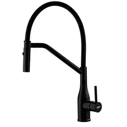 Змішувач для кухні Koer KI-70026-05 із чорним силіконовим виливом KR5210 Чорний матовий