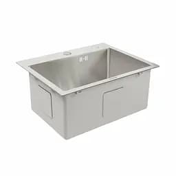 Кухонна мийка Platinum Handmade Н 500x400x230 (з кріпленням), Нержавіюча сталь - мініатюра 3