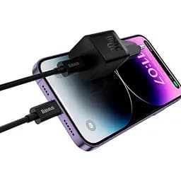 Блок швидкого заряджання OS Baseus GaN5 Fast Charger (mini) 1Type-C 30 W (CCGN070701) чорний - мініатюра 4