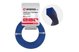 Лісочка для тримера та мотокоси Intertool 2.7 мм x 15м квадрат армований