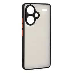 Чехол-накладка для Xiaomi Redmi Note 13 Pro+ 5G, Frosted Matte, черный, противоударный чехол с защитой всего корпуса, термополиуретан TPU + поликарбонат PC, ArmorStandart (ARM71838)