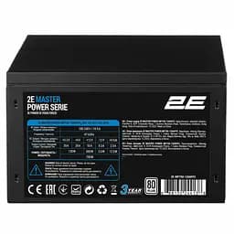 2E Блок питания Master Power (750W), >80%, 80+ White, 120мм, 1xMB 24pin(20+4), 1xCPU 8pin(4+4), 3xMolex, 5xSATA, 4xPCIe 8pin(6+2)