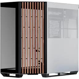 Корпус APNX V1-W Tempered Glass без БП Black/White/Wood (APCM-VI01103.M1) - мініатюра 2