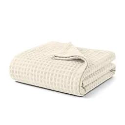 Плед-покривало Cosas Greek Waffle Biscuit вафельне 75х95 см (Blanket_05Biscuit_GreekWaffle_75x95)