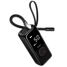 Автомобільний насос HOCO ZP18 Enlighten portable smart air pump Black (6942007673303) - мініатюра 3