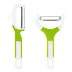 Набор ножей-экономок для чистки овощей 2 шт. в наборе, A-plus Салатовый 84506