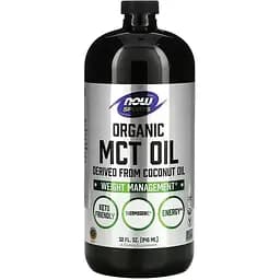 Передтренувальний комплекс Now Sports Organic MCT Oil 946 мл