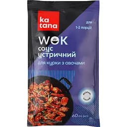 Соус Katana Wok Устричный для курицы с овощами 60 мл