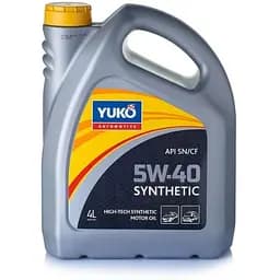 Автомобільна моторна олива Yuko SYNTHETIC 5W-40 4л (4823110401651)