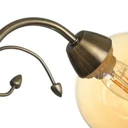 Люстра стельова Brille в спальню E27 60W G (LK-653C/3) - мініатюра 5